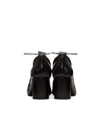 Черные кожаные туфли от Jil Sander