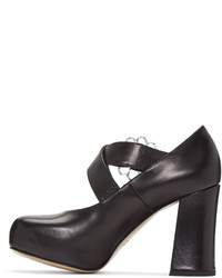 Черные кожаные туфли от Simone Rocha