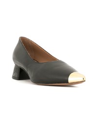 Черные кожаные туфли от Marni