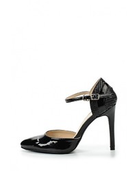 Черные кожаные туфли от Catisa