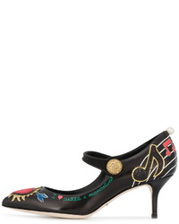 Черные кожаные туфли от Dolce & Gabbana