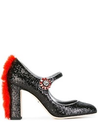 Черные кожаные туфли от Dolce & Gabbana