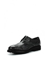 Мужские черные кожаные туфли от Fonti