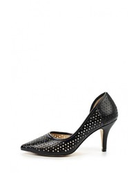 Черные кожаные туфли от Francesco Donni