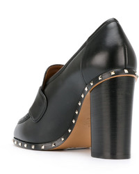 Черные кожаные туфли от Valentino