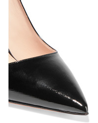 Черные кожаные туфли от Prada