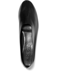 Черные кожаные туфли от Martiniano