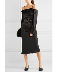 Черные кожаные туфли от Martiniano