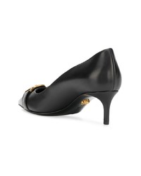 Черные кожаные туфли от Versace