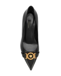 Черные кожаные туфли от Versace