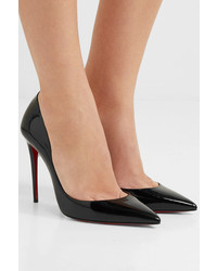 Черные кожаные туфли от Christian Louboutin