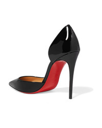 Черные кожаные туфли от Christian Louboutin