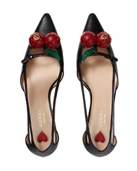 Черные кожаные туфли от Gucci