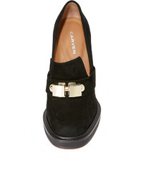 Черные кожаные туфли от Carven