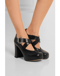 Черные кожаные туфли от Simone Rocha