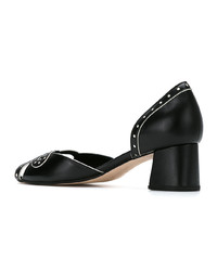 Черные кожаные туфли от Sarah Chofakian