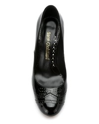 Черные кожаные туфли от Sarah Chofakian