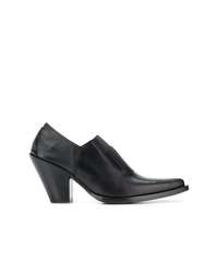 Черные кожаные туфли от Maison Margiela