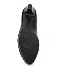 Черные кожаные туфли от Marco Tozzi