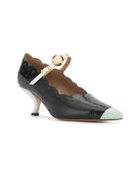 Черные кожаные туфли от Marni