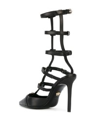 Черные кожаные туфли от Versace