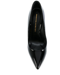 Черные кожаные туфли от Ermanno Scervino