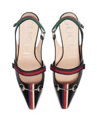 Черные кожаные туфли от Gucci