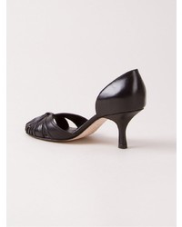 Черные кожаные туфли от Sarah Chofakian
