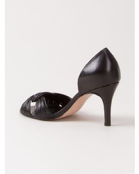 Черные кожаные туфли от Sarah Chofakian