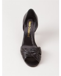 Черные кожаные туфли от Sarah Chofakian