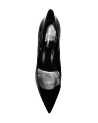 Черные кожаные туфли от Saint Laurent