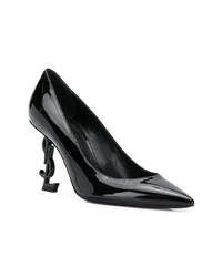 Черные кожаные туфли от Saint Laurent