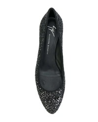 Черные кожаные туфли от Giuseppe Zanotti Design