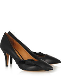 Черные кожаные туфли от Isabel Marant