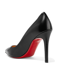 Черные кожаные туфли от Christian Louboutin