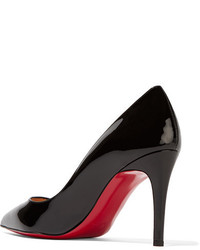 Черные кожаные туфли от Christian Louboutin