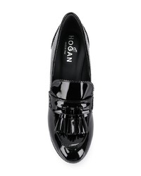 Черные кожаные туфли от Hogan