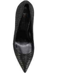 Черные кожаные туфли от Just Cavalli