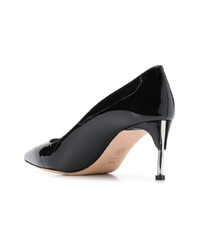 Черные кожаные туфли от Alexander McQueen