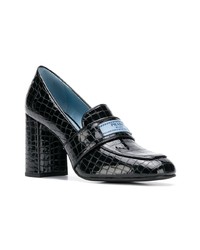 Черные кожаные туфли от Prada