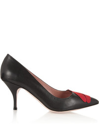 Черные кожаные туфли от RED Valentino