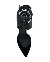 Черные кожаные туфли от Rene Caovilla