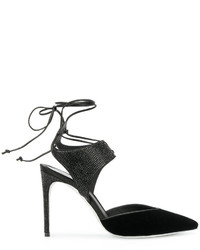 Черные кожаные туфли от Rene Caovilla