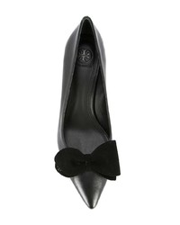 Черные кожаные туфли от Tory Burch