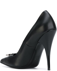 Черные кожаные туфли от Versus