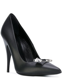 Черные кожаные туфли от Versus