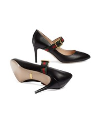 Черные кожаные туфли от Gucci