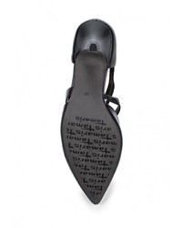 Черные кожаные туфли от Tamaris