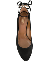 Черные кожаные туфли от Aquazzura