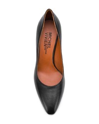 Черные кожаные туфли от Michel Vivien